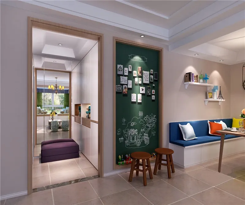 三居室简约美式，简单干净的优雅