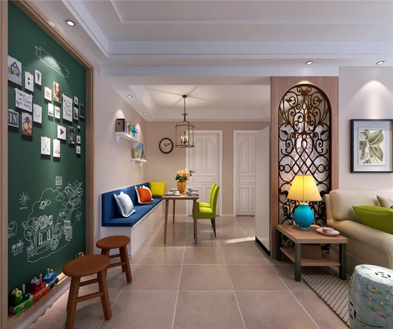 三居室简约美式，简单干净的优雅