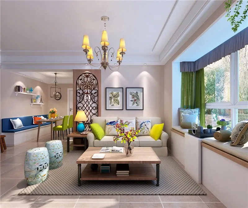 三居室简约美式，简单干净的优雅