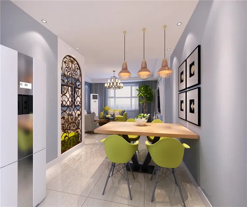 三居室简约美式，简单干净的优雅