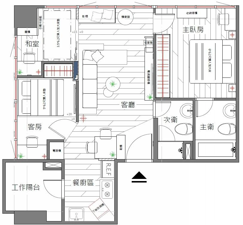 2019年两居室宁静诙谐的现代简约风