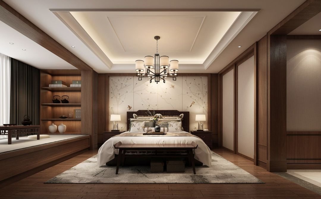 花30万元装修这套300平米的五居室，中式风格，给大家晒晒！-荣安山语湖苑装修