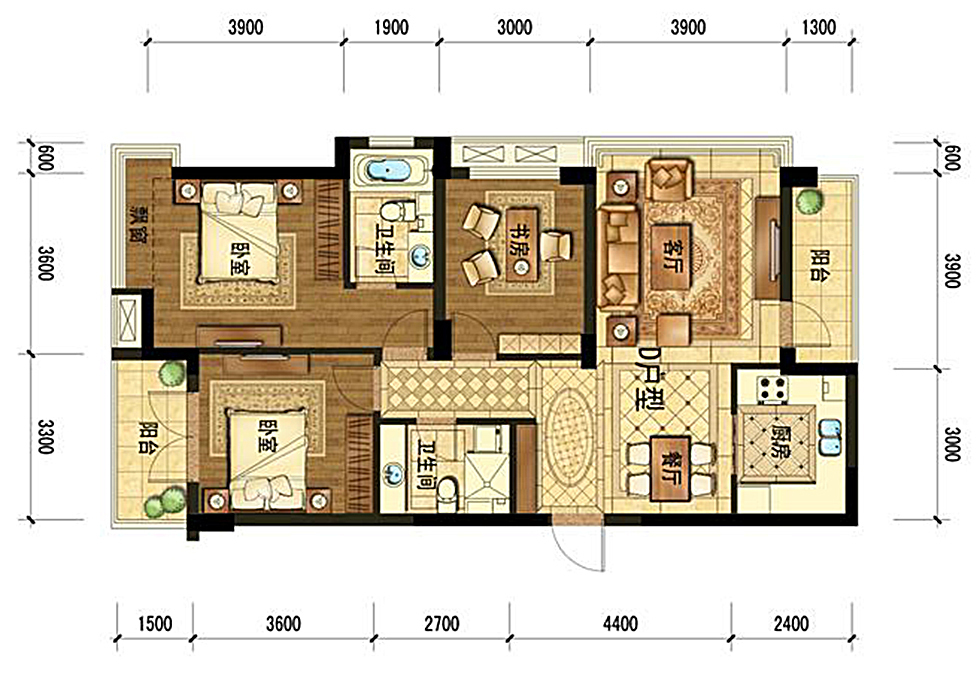 156平米欧式风格五居室，预算10万，点击看效果图！-新天地名居装修