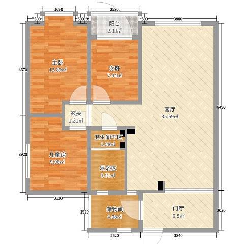 北欧风格三居室装修案例，110平米的房子装修多少钱？-轩和苑装修