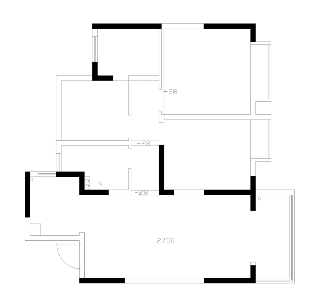 97平米三居室精美装修 简约3万！-公元天下装修