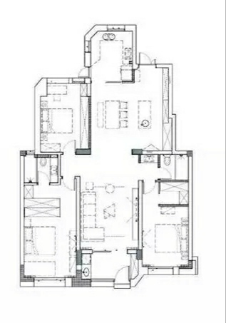 170平米新房，三居室装修才花16万元，邻居看了羡慕不已！-龙湖龙誉城装修