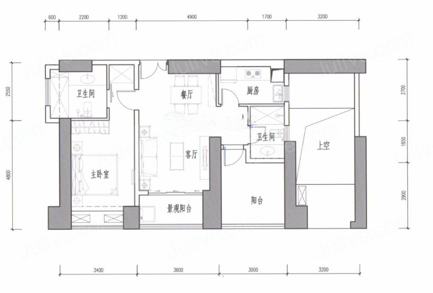 50平米的房子如何装修，装修价格5万元够不够？-万科香港路8号装修