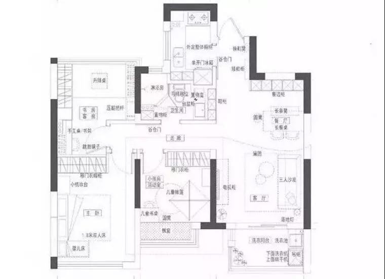 太不敢相信了114平三居室，花了16万，还是日式风格！-金科博翠园装修