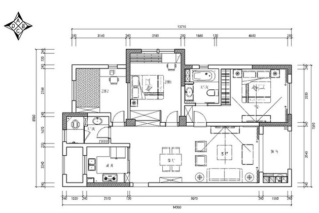三居室的宜家风怎么装修？让万达星城这套120平米的装修案例给你点灵感！