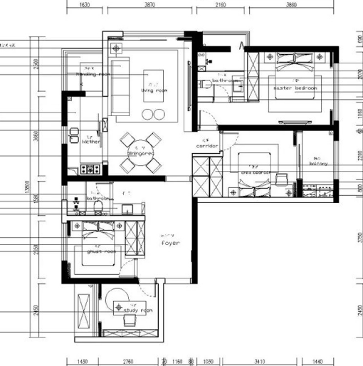 130平米的三居室，采用中式风格装修的效果如何呢？-雅居乐春森湖畔装修