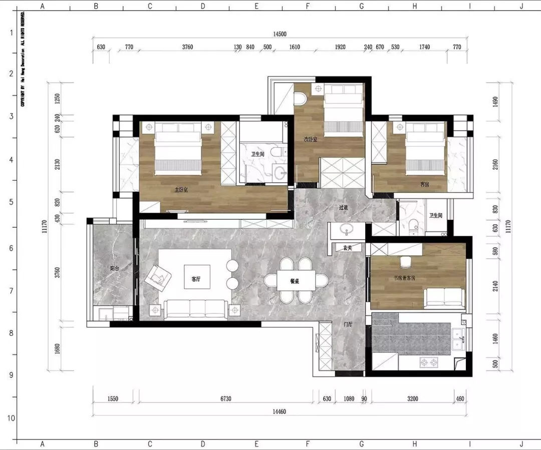 邻居家136平米的三居室，仅仅用了20万元，就完成了装修，如此划算！-天鹅湖装修