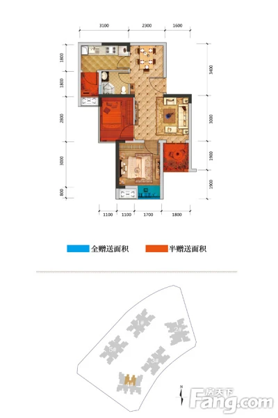 天怡美小户型糖果色简约风