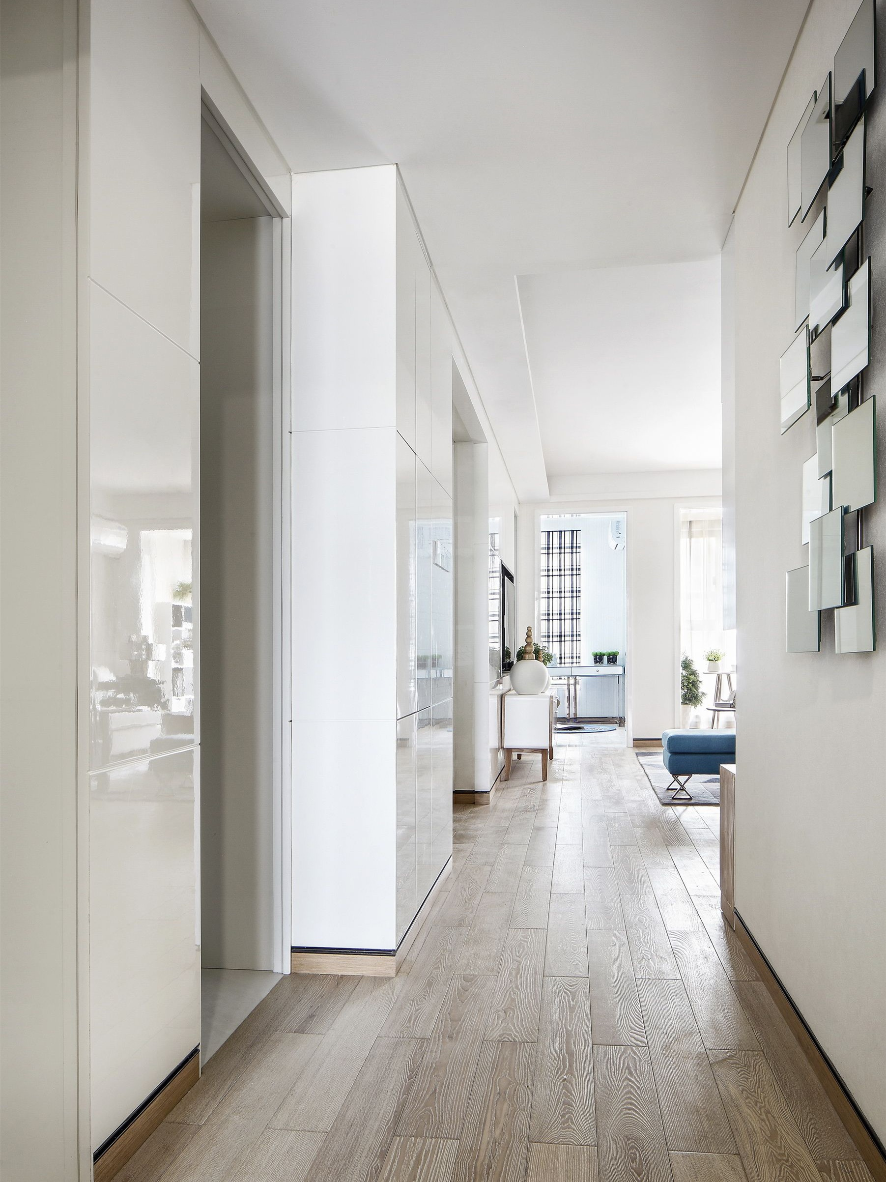 三居室的现代风怎么装修？让南山维拉这套96平米的装修案例给你点灵感！