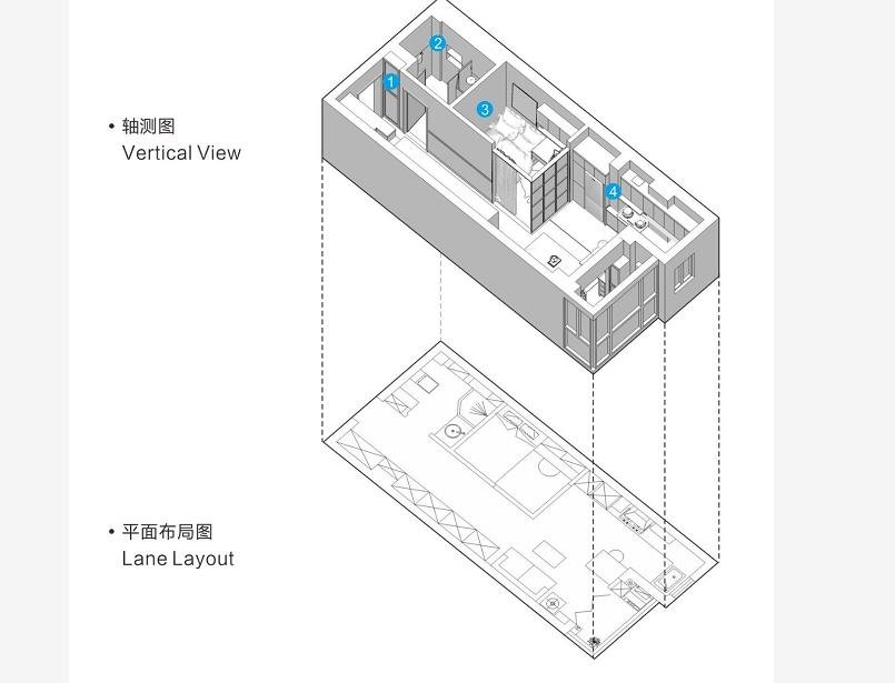 44㎡舒适北欧风小宅，高级灰+墨绿色