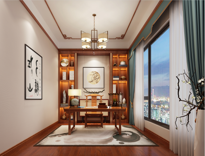 中式风格四居室装修案例，239平米的房子装修多少钱？