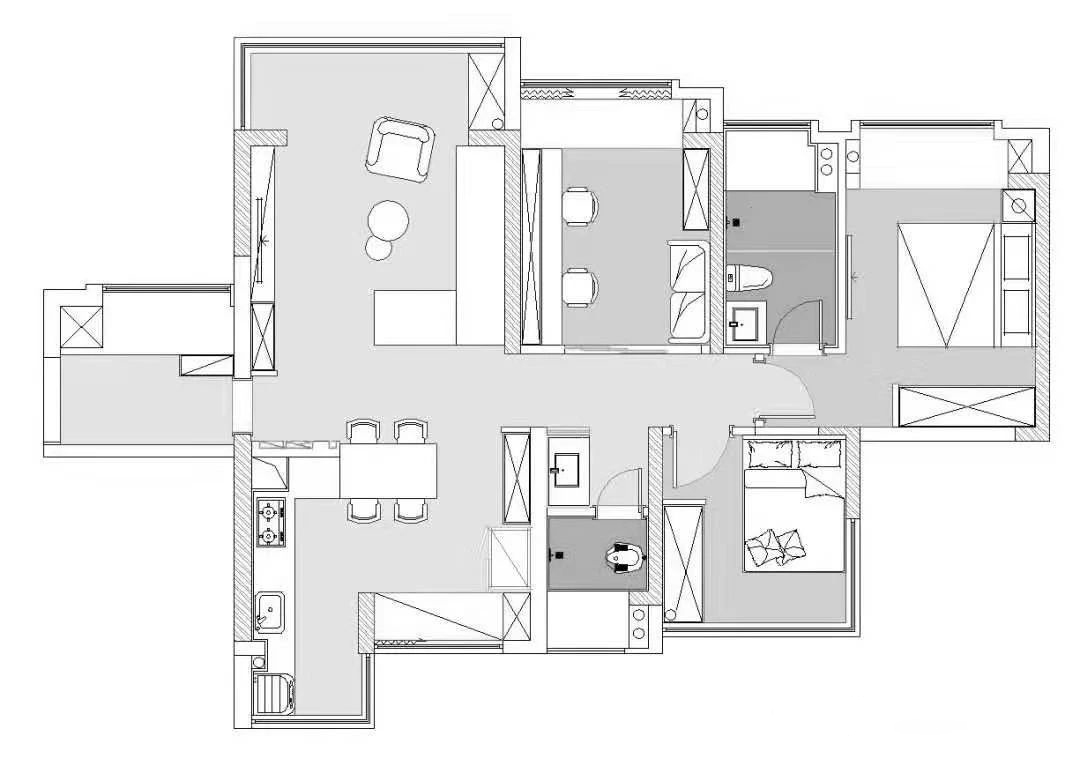 邻居家94平米的三居室，仅仅用了13万元，就完成了装修，如此划算！