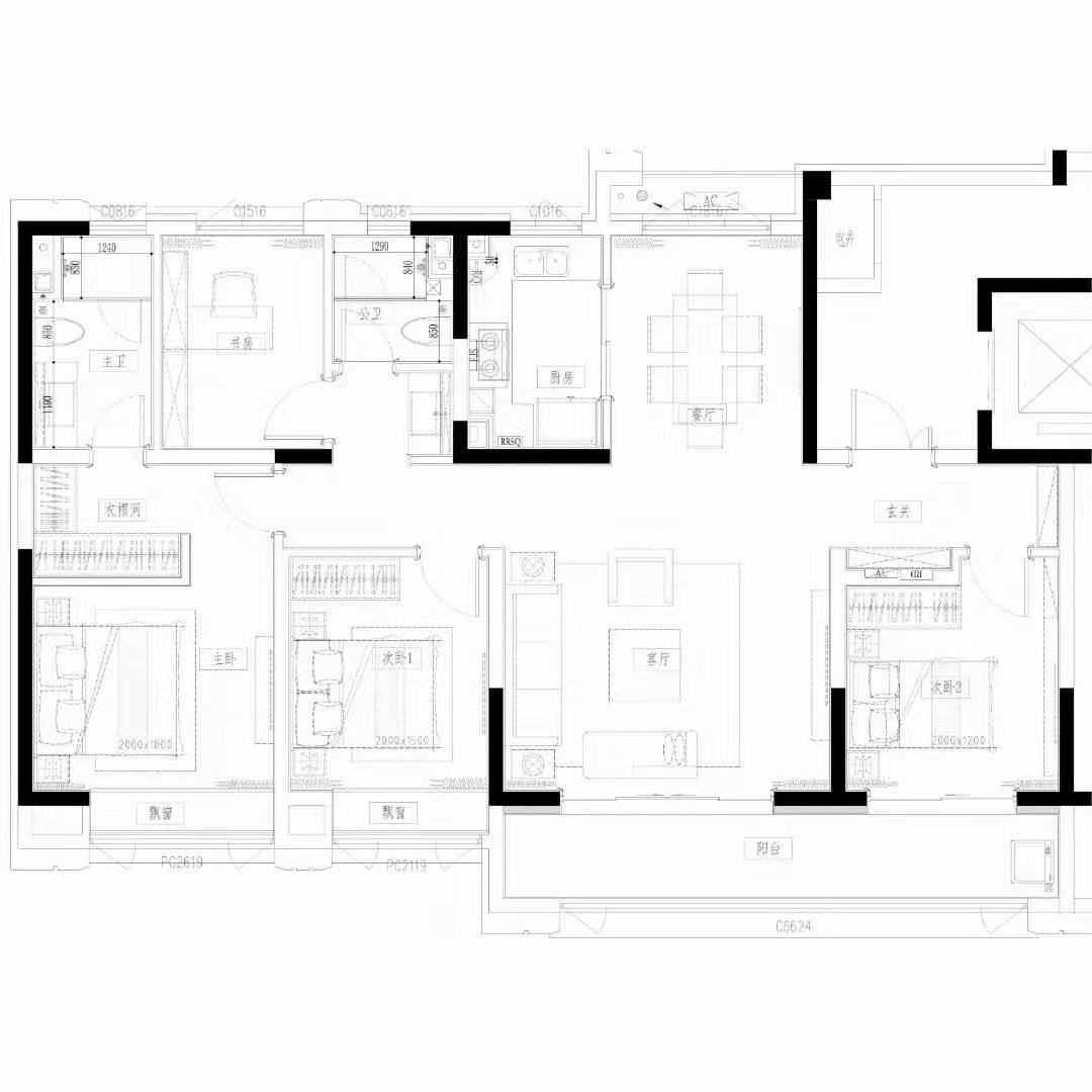 这套124平米的四居室，最后还是选定现代风格，效果竟远超预期。-保利公园九里装修