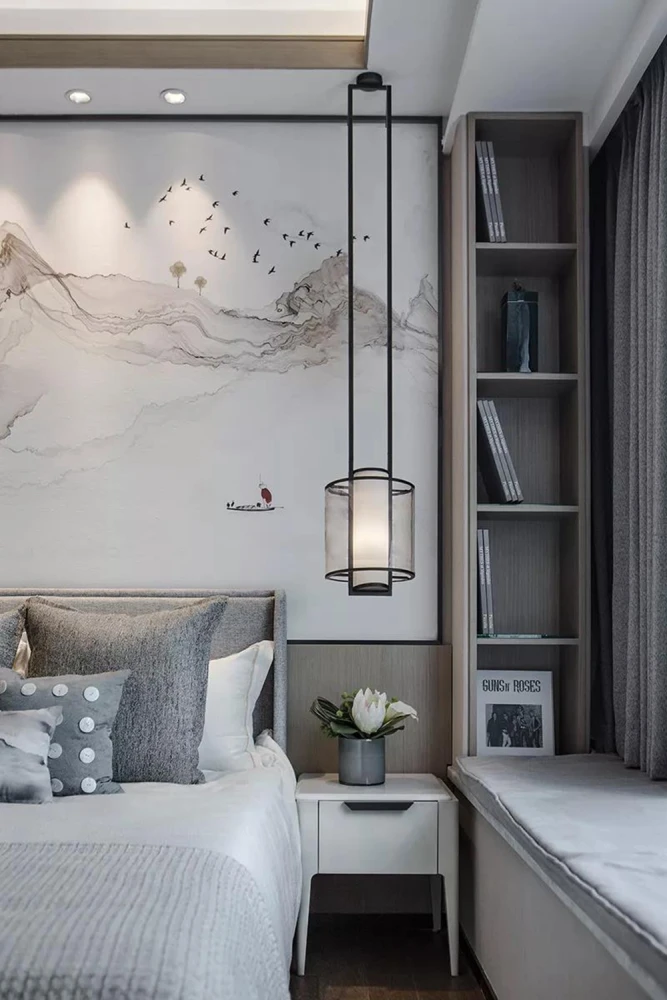 120㎡现代禅意风格装修效果图,轻奢端庄!