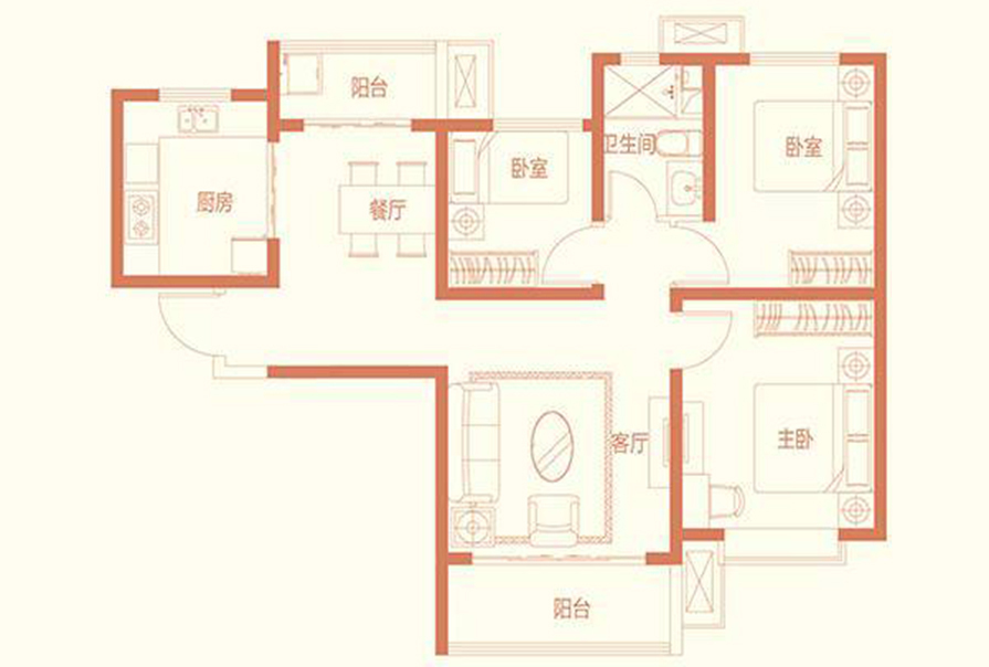 105平米的三居室装修只花了17万，中式风格让人眼前一亮！-天津恒大御景湾装修