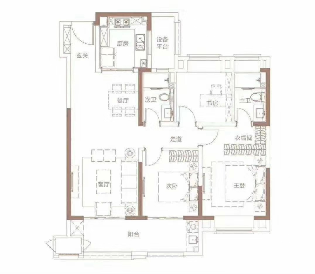 116平米的三居室，运用现代的装修风格效果是怎样的？-中海凤凰熙岸装修