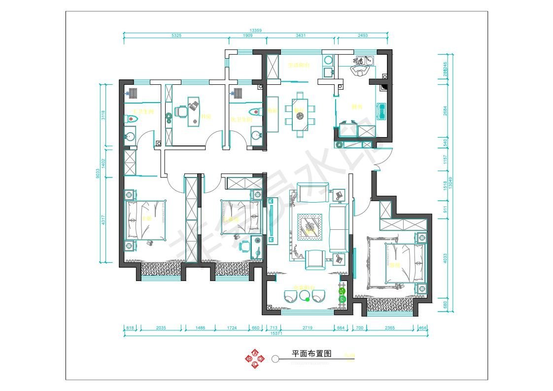 122平米，，中式风格的房子如何装修？-龙首领域装修