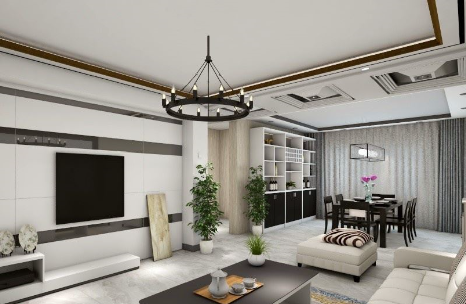 七里香堤137平方三居室温馨现代风品质装修