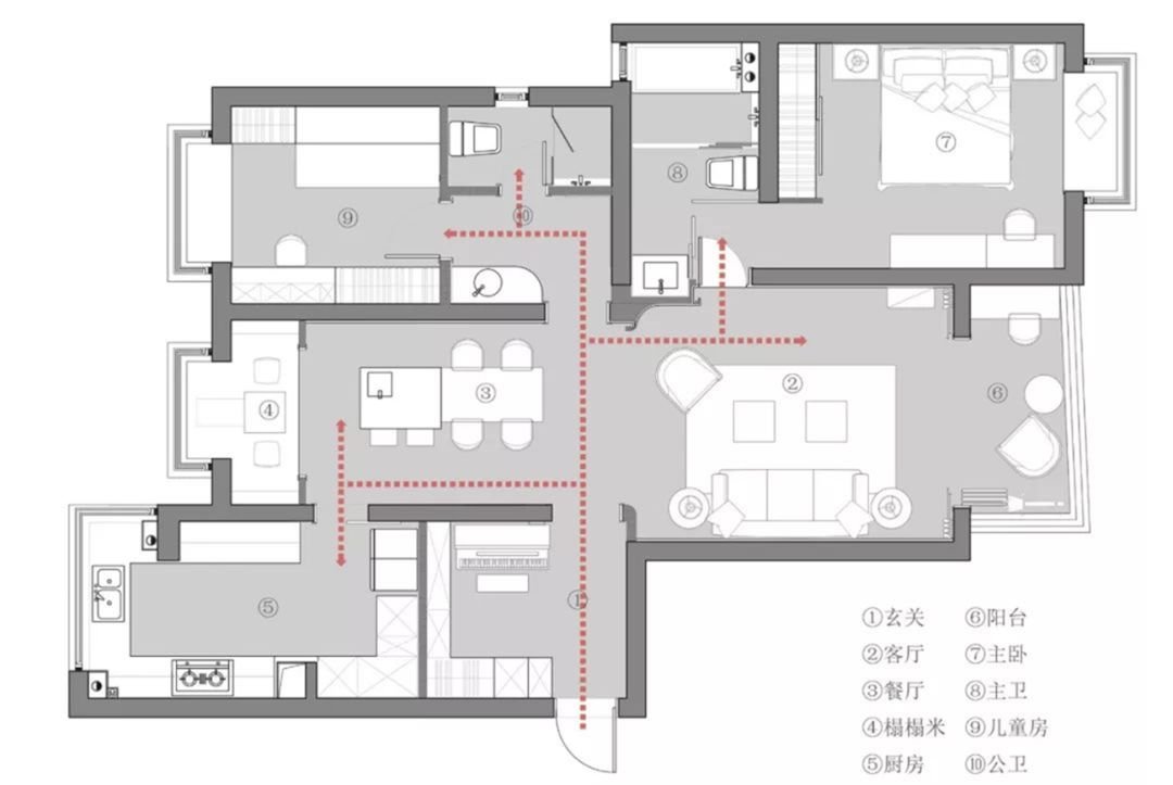 189平米三居室的现代风格案例，只花27万！-融科瀚棠装修