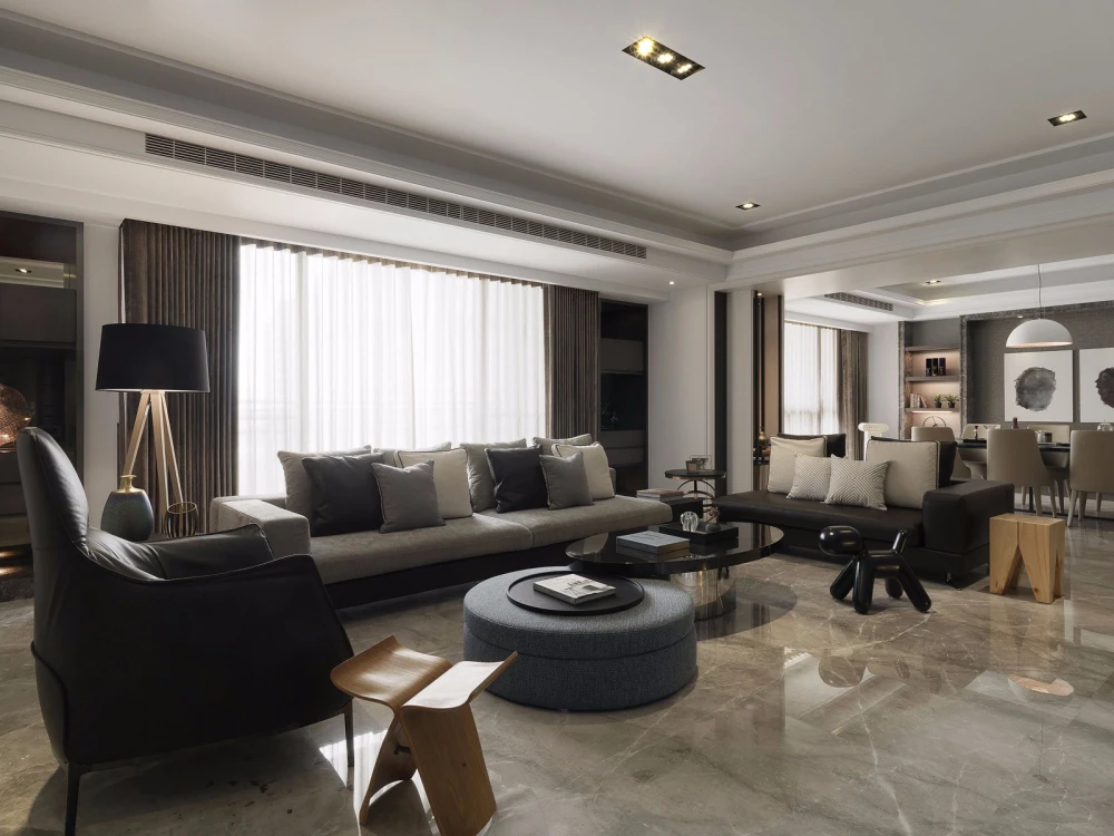 150㎡现代风格，简单舒适的居室。