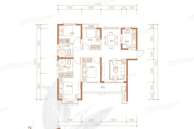 126平米四居室的欧式风格案例，只花12万！-惠阳恒大棕榈岛装修