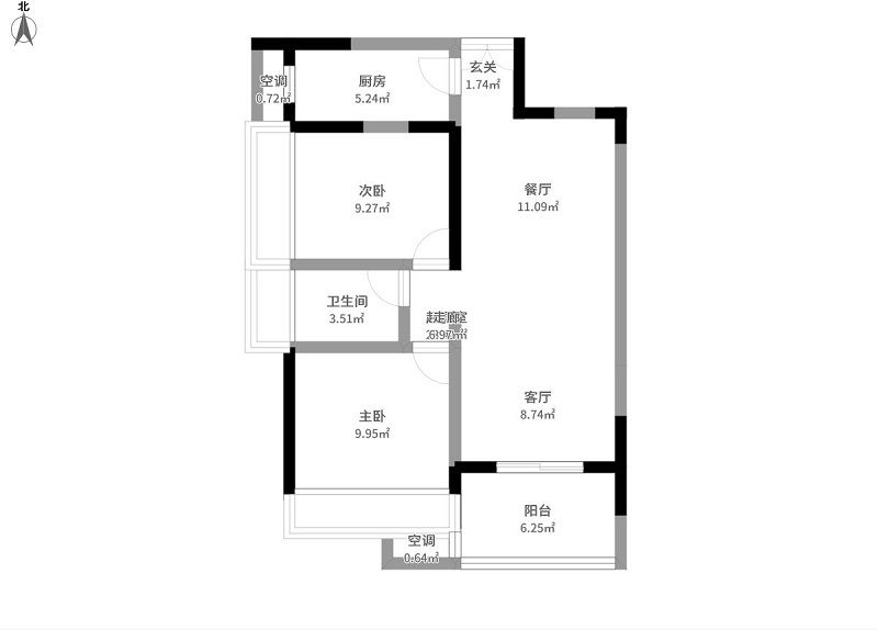 88平米的二居室要怎么装修才出其不意，选择现代风格准没错！-清江泓景装修