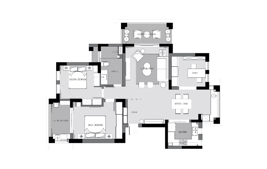 三居室的房子，足足128平米，如果用方式15万元是不是很划算？-中南锦庭装修