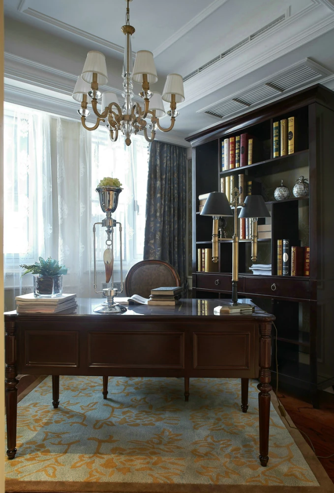 110平米的欧式风装修这套三居室简直就是让人宁静的心灵港湾东韵雅园