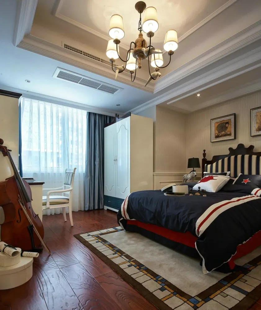 110平米的欧式风装修这套三居室简直就是让人宁静的心灵港湾东韵雅园