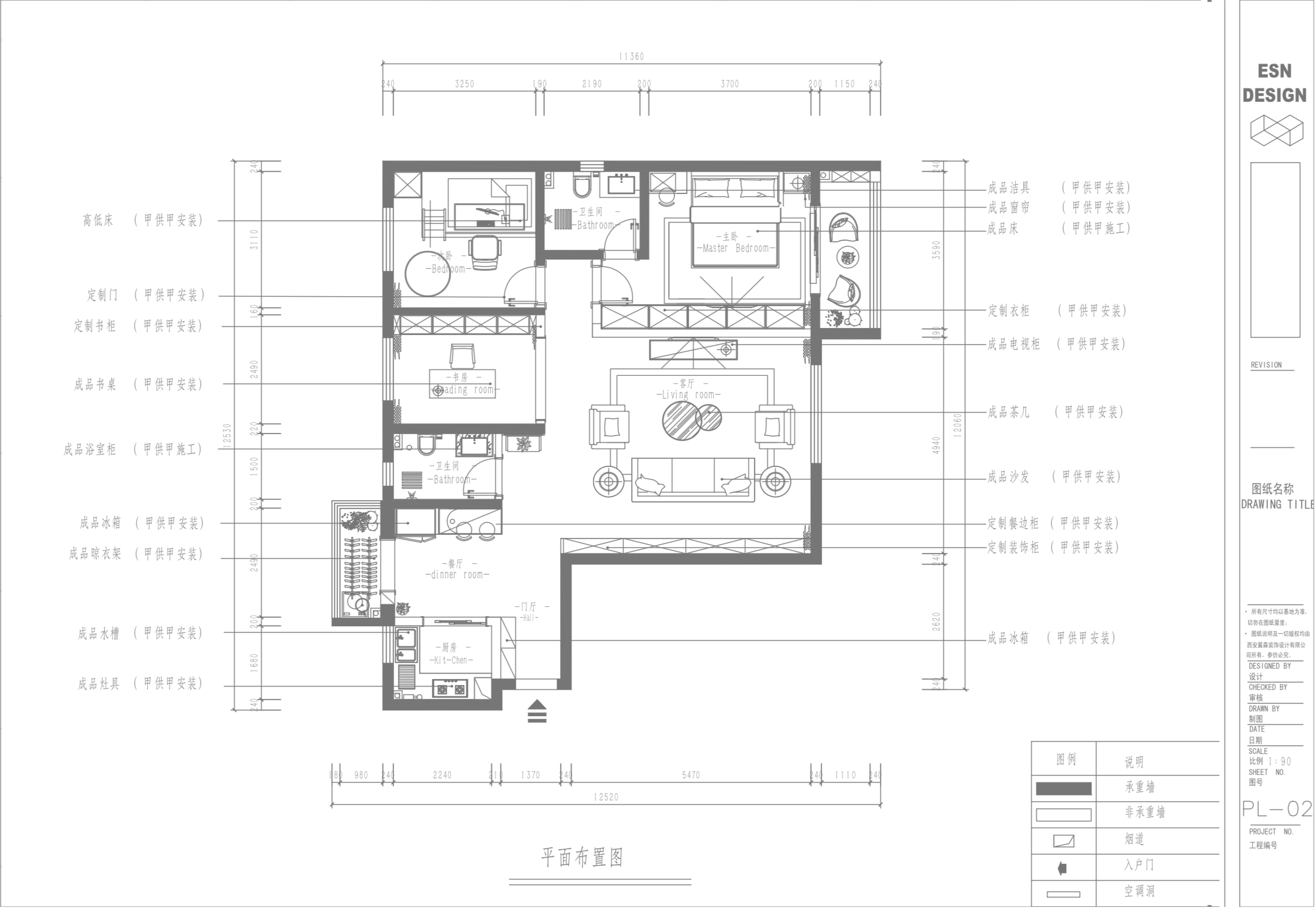 新房123平米三居室美式风格，装修只用了15万，谁看谁说划算！-融创天朗融公馆装修