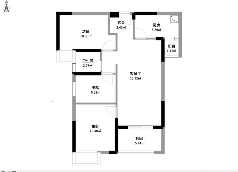 三居室的房子，足足85平米，如果用方式8万元是不是很划算？-保利上城装修