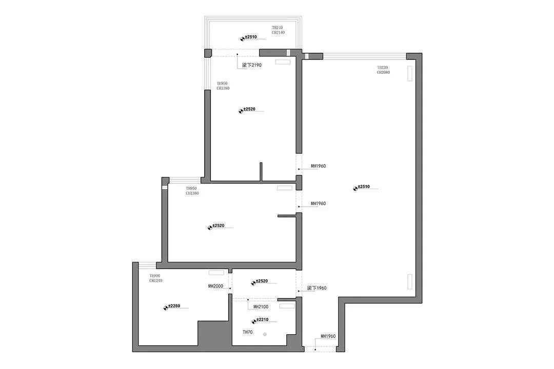 北欧风格三居室装修案例，100平米的房子装修多少钱？-米东区公务员小区装修