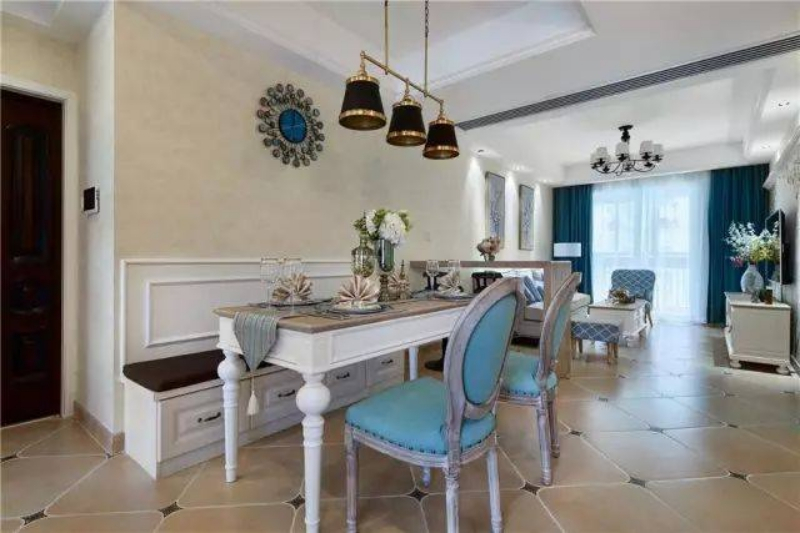 禹洲朗廷湾实例，90平米的三居室，质感与时尚并存的现代风装修。