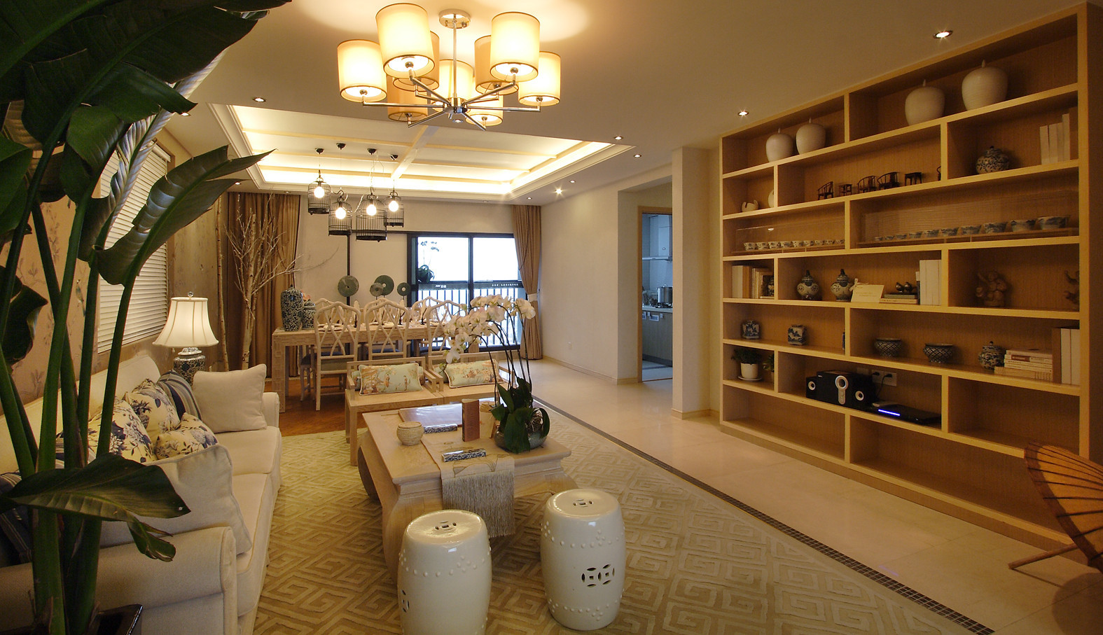意想不到的神奇效果，125平米的三居室，东南亚风格只花了15万，太值了！-汉嘉国际社区装修