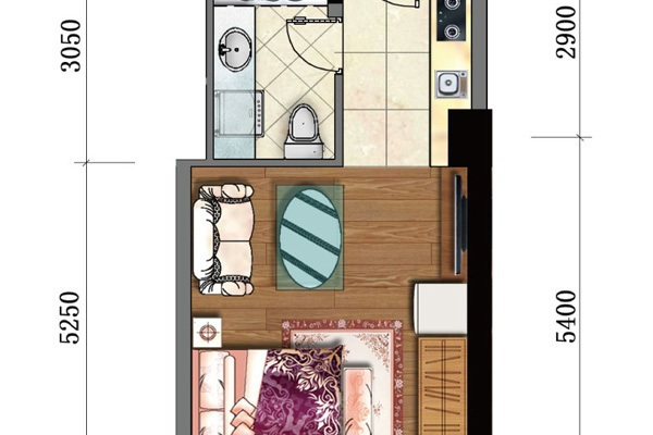 105平米的三居室，采用现代风格装修的效果如何呢？-万峰城B区MINI公馆装修