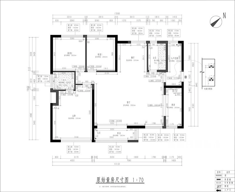 【东易案例分享】138㎡古典美式风平层