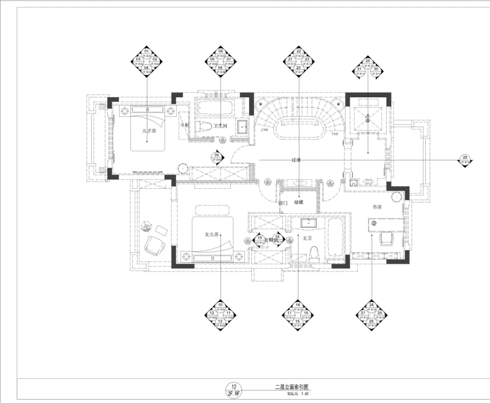 316平米房子法式风装修，融入各种经典装修元素，四居室美翻了！-瀚学融府Ⅱ装修