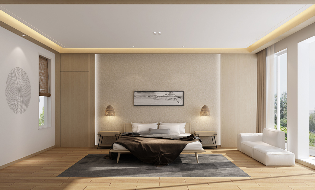 445平和风纯原木日式风格丨钛马赫别墅家装