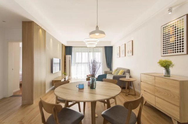 北欧风格三居室装修案例，104平米的房子装修多少钱？