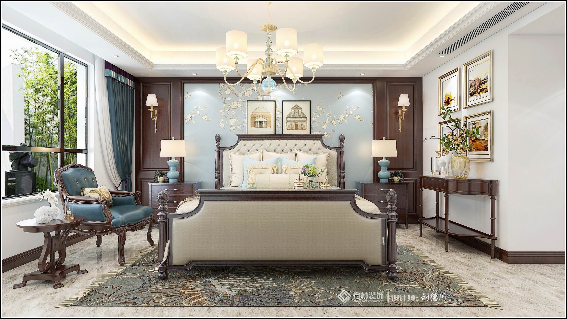 290平米五居室的美式风格案例，只花20万！-中海国际社区装修