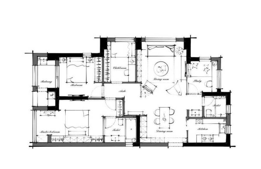 雲巢定制设计--三居室北欧现代简约设计
