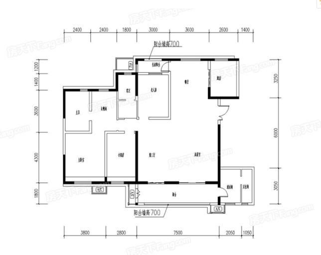 陕建翠园锦绣140平米 新中式装修风格