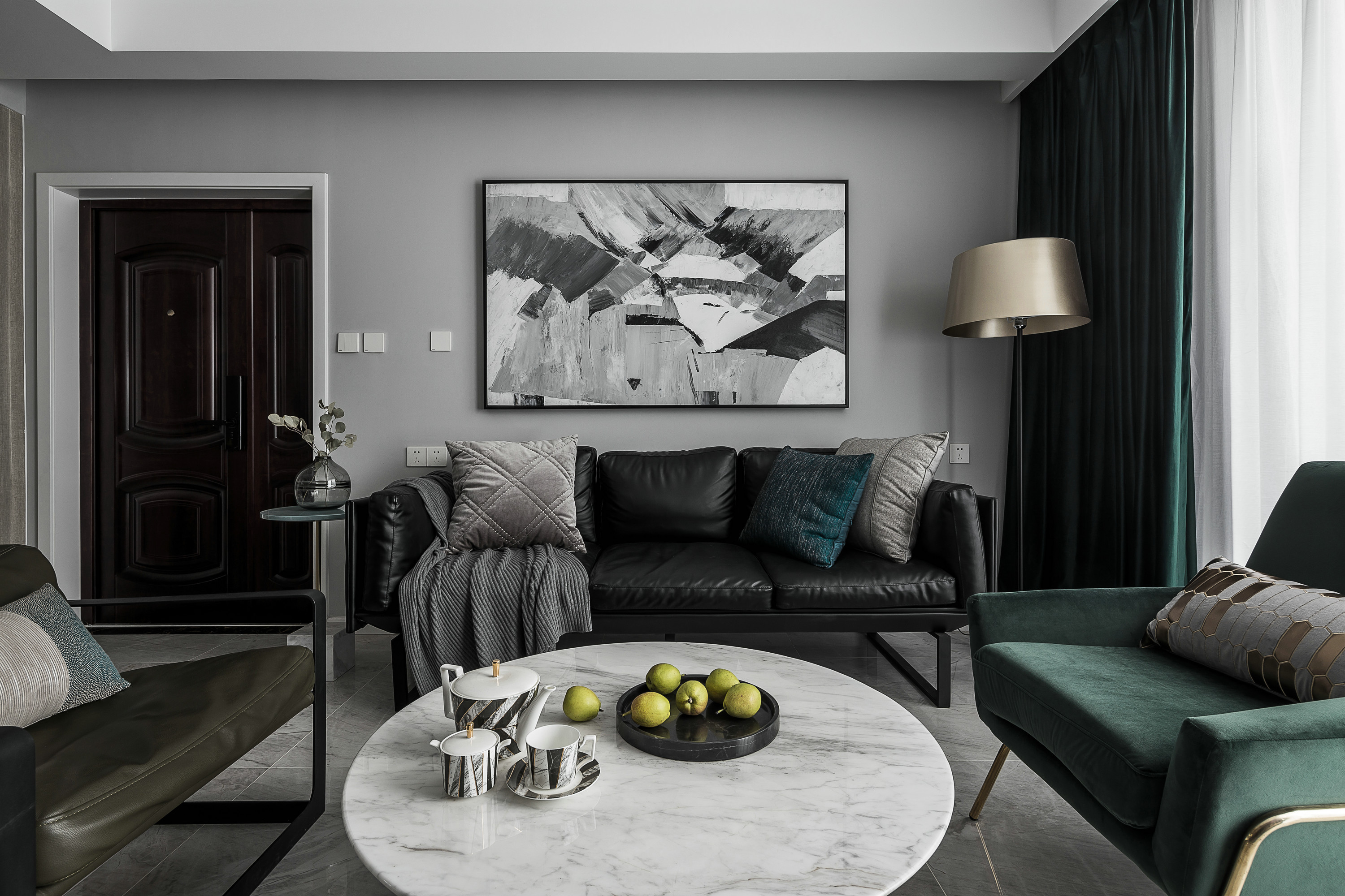 万德华府丨三居室现代风格设计，艺术的最高境界