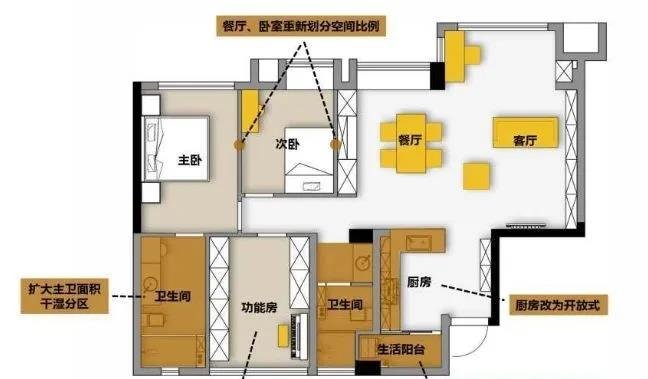 127㎡现代简约-低调实用-西安满堂喜装饰集