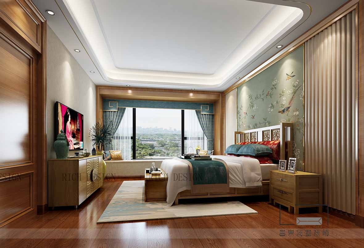 46万装修出240平米六居室中式风格，看过的人都点赞！-中洲中央公园公寓装修