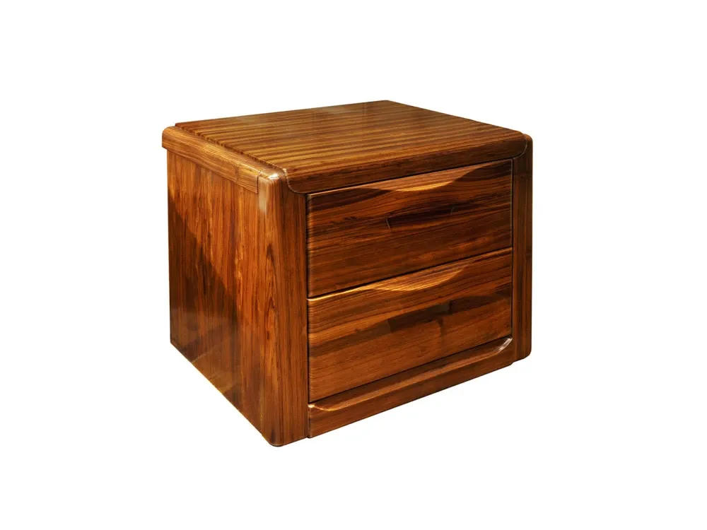 天坛家具 现代实木 乌金王子 床头柜